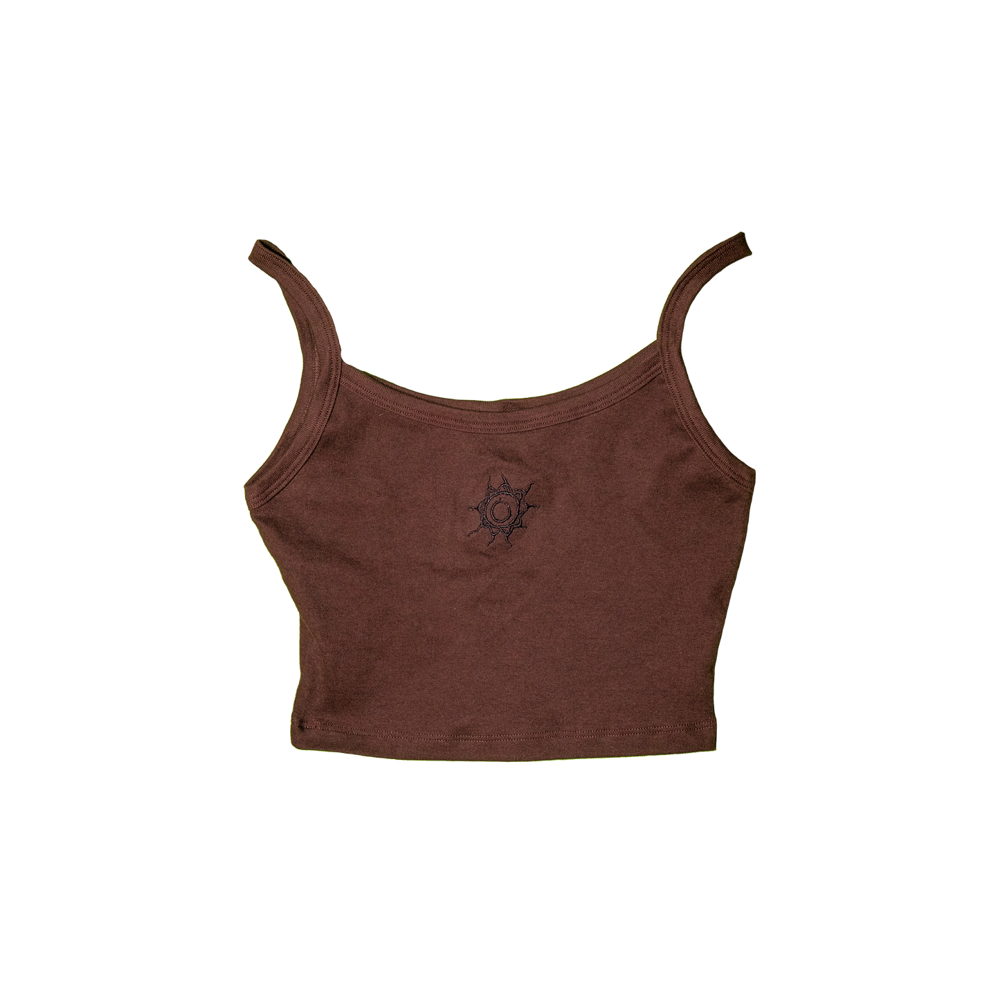 Brown Spaghetti Crop Top