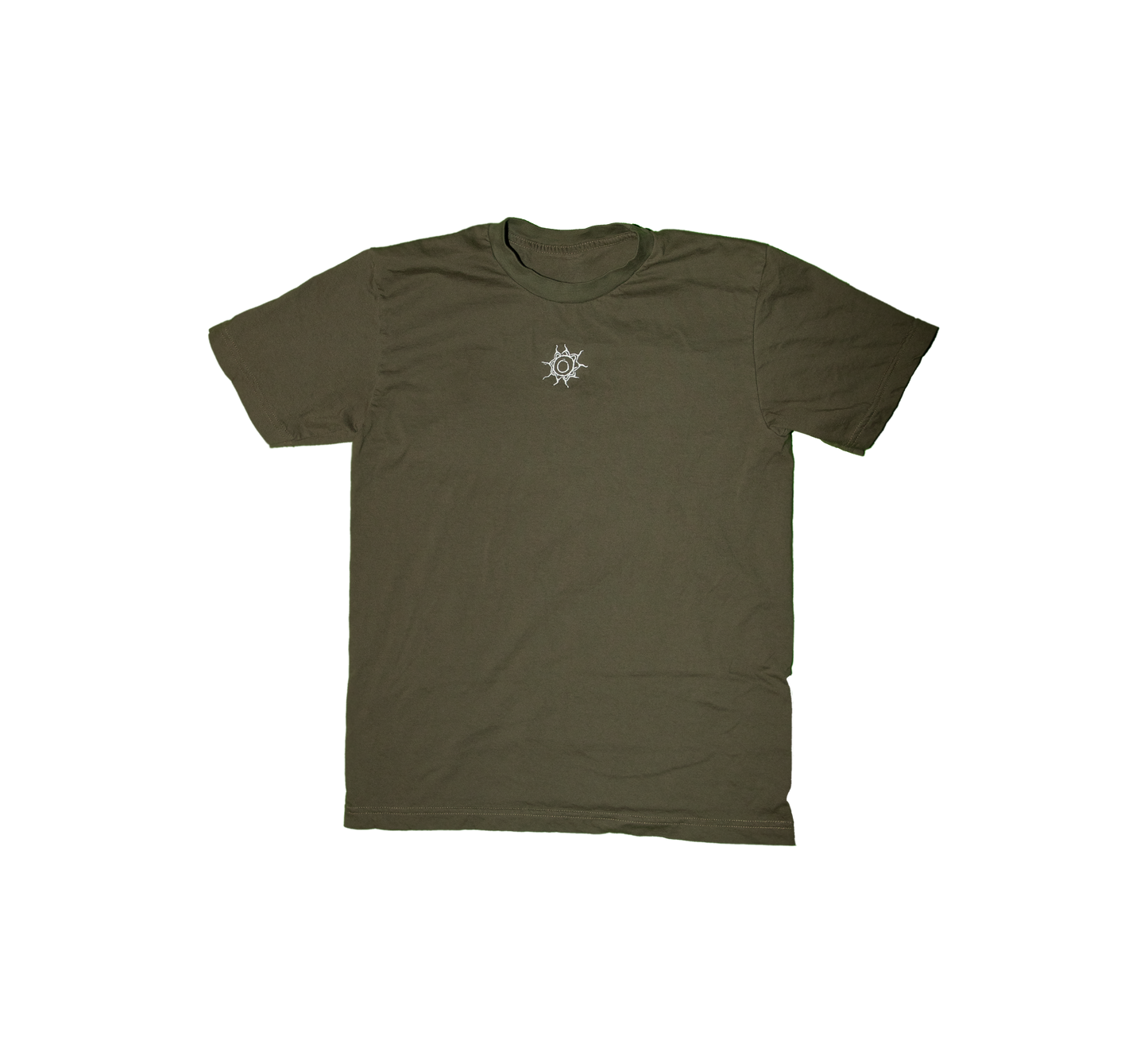 Moss Green Embroidered Tee Shirt